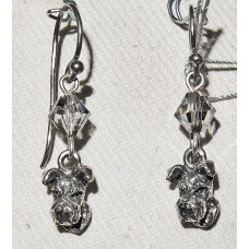 Schnauzer Huvud Örhängen nr e15193