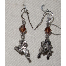 Häst Westernsadel Örhängen nr e16113