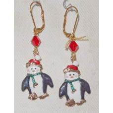 Christmas Penguins Earrings No. e16289