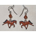 Horse  Trotting Earrings no e17153