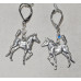 Horse Trotting Foals Earrings No. e18028