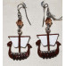 Viking Ship Earrings No. e18036