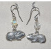 Guinea Pig Silver Earrings