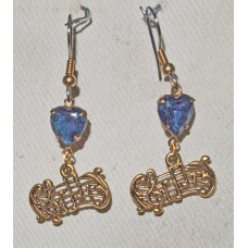 Musik G-klav på Notrad Örhängen nr e19169