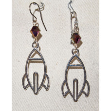 Rymden Raket Kontur Örhängen nr e19183