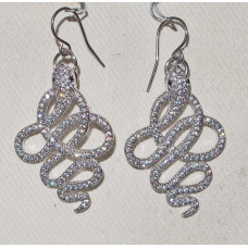 Orm Örhängen Slingrande med Cubic Zirkonia nr e19212