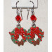 Christmas Wreath Earrings No. e19228