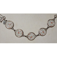 Röd Ros Kamé Armband nr m15019