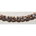 Byzantine Chain Bracelet in Black and Rose Gold No. m16130 of stainless steel