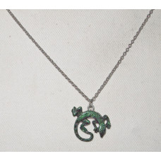 Ödla Hänge nr n07097 - Handmålad Grön