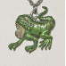 Ödla Hänge nr n11176 - Handmålad Leguan