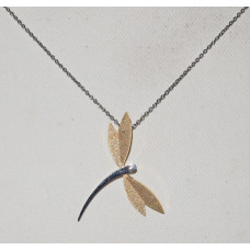 Trollslända med Gyllene Vingar Hängsmycke nr n16077