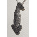 Scottish Deerhound Sitting from behind Handpainted Necklace No. n16103