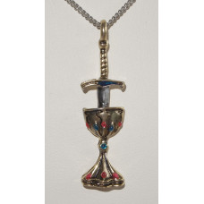 Blade and Chalice Pendant for Perfect Love and Perfect Trust