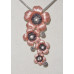 Blomgirland Petunia Handmålat Halsband nr n16498