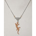 Ödla Halsband nr n16513 - Handmålad Gecko