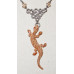 Ödla Halsband nr n16513 - Handmålad Gecko