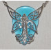 Poesy Pendant for Optimism and Happiness by Anne Stokes - Fairy with Crystal