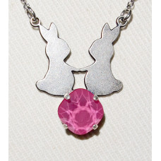 Kanindans Halsband nr n17152 - Siluett med Kristall