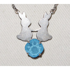 Kanindans Halsband nr n17196 - Siluett med Kristall