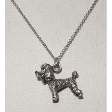 Pudel Hängsmycke n17228 - Stående Handmålad