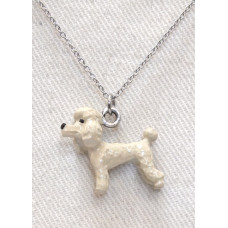Pudel Hängsmycke n17254 - Stående Handmålad