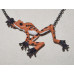 Frog Strawberry Poison Dart Cordhugger Necklace No. n18108 Frog Strawberry Poison Dart Cordhugger Necklace No. n18108