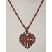 Heart with Loops and Leaves Necklace No. n18144