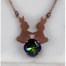 Kanindans Halsband nr n20031 - Siluett med Kristall