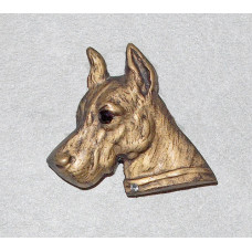 Grand Danois Huvud Brosch nr b06014