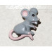 Mouse Handpainted Brooch No. b12014