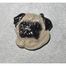 Mops Huvud Brosch nr b13023
