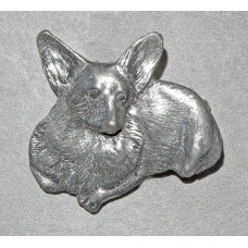 Welsh Corgi Pembroke Liggande Brosch nr b14016