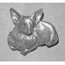 Welsh Corgi Pembroke Liggande Brosch nr b14016