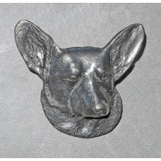 Welsh Corgi Brosch nr b14019 - Hundhuvud