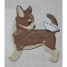 Chihuahua Smooth Brooch No. b17015 - With Butterfly on Tail