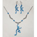 Frog Blue Poison Dart Jewelery Set No. s16028