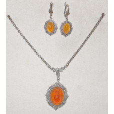 Skarabé i Art Deco infattning Smyckeset nr s18004