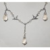 Swallows with Light Yellow Crystals Jewelery Set No. s19017